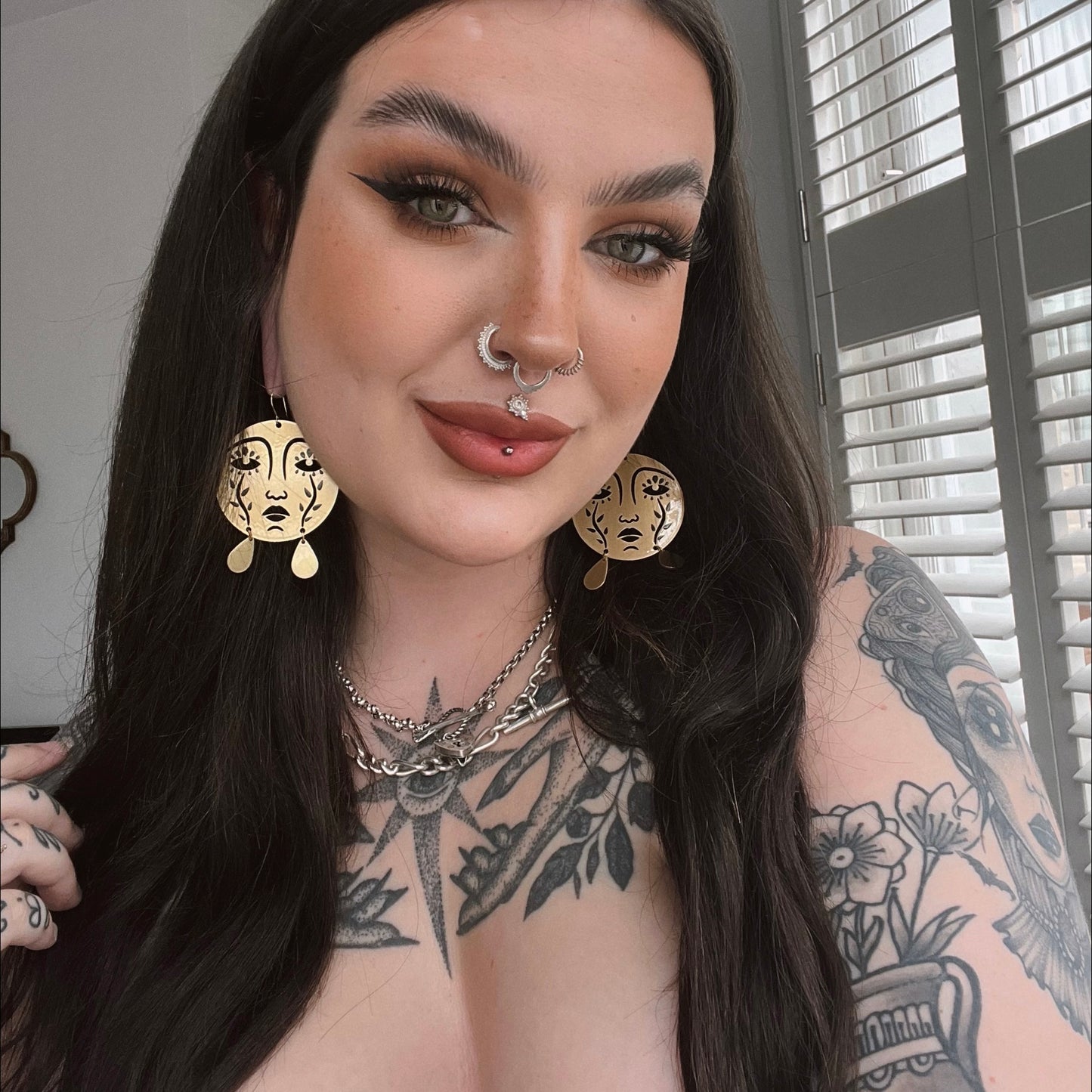 Mother Moon Earrings - Earrings (2D) - While Odin Sleeps