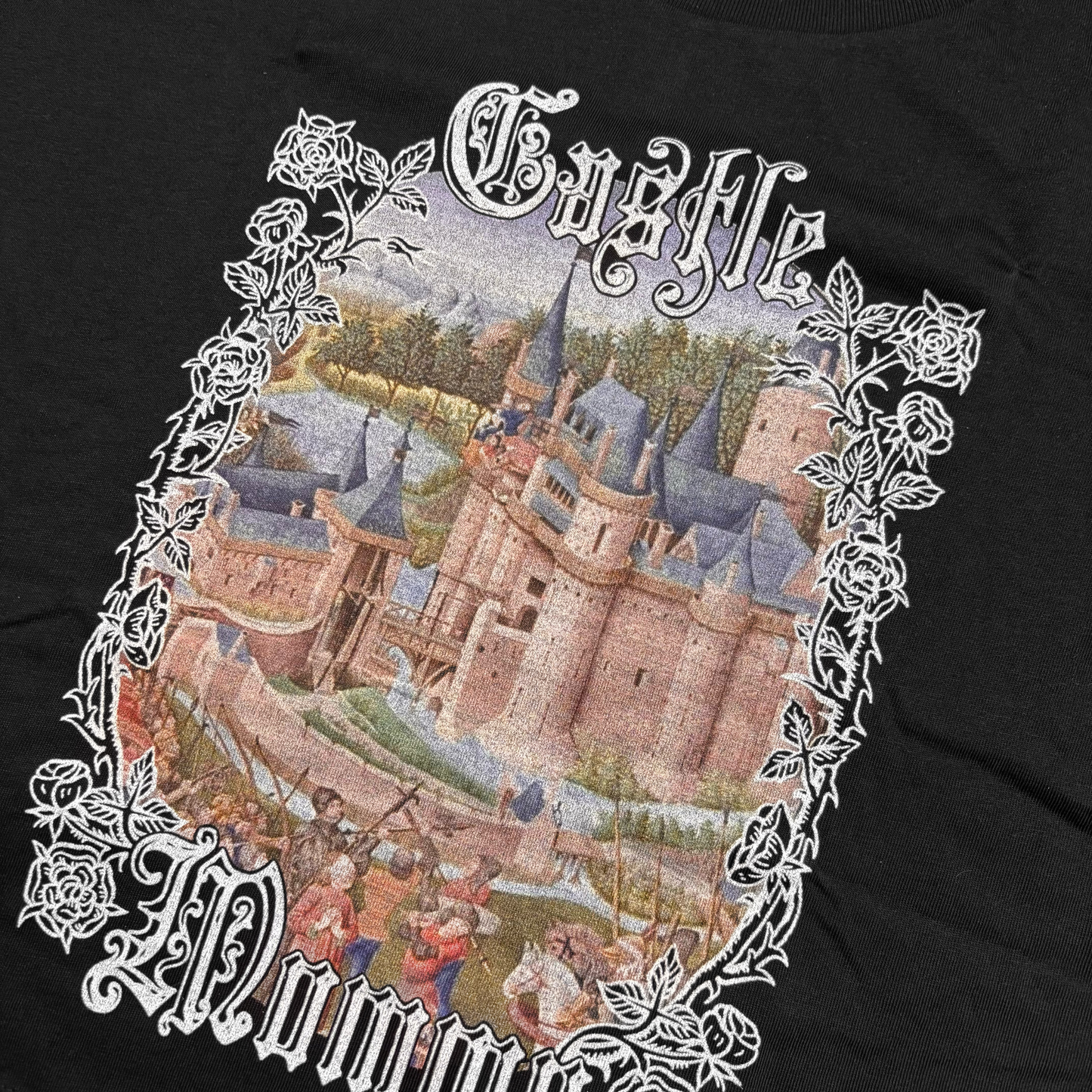 Oopsie Castle Mommy Crop Tee Black