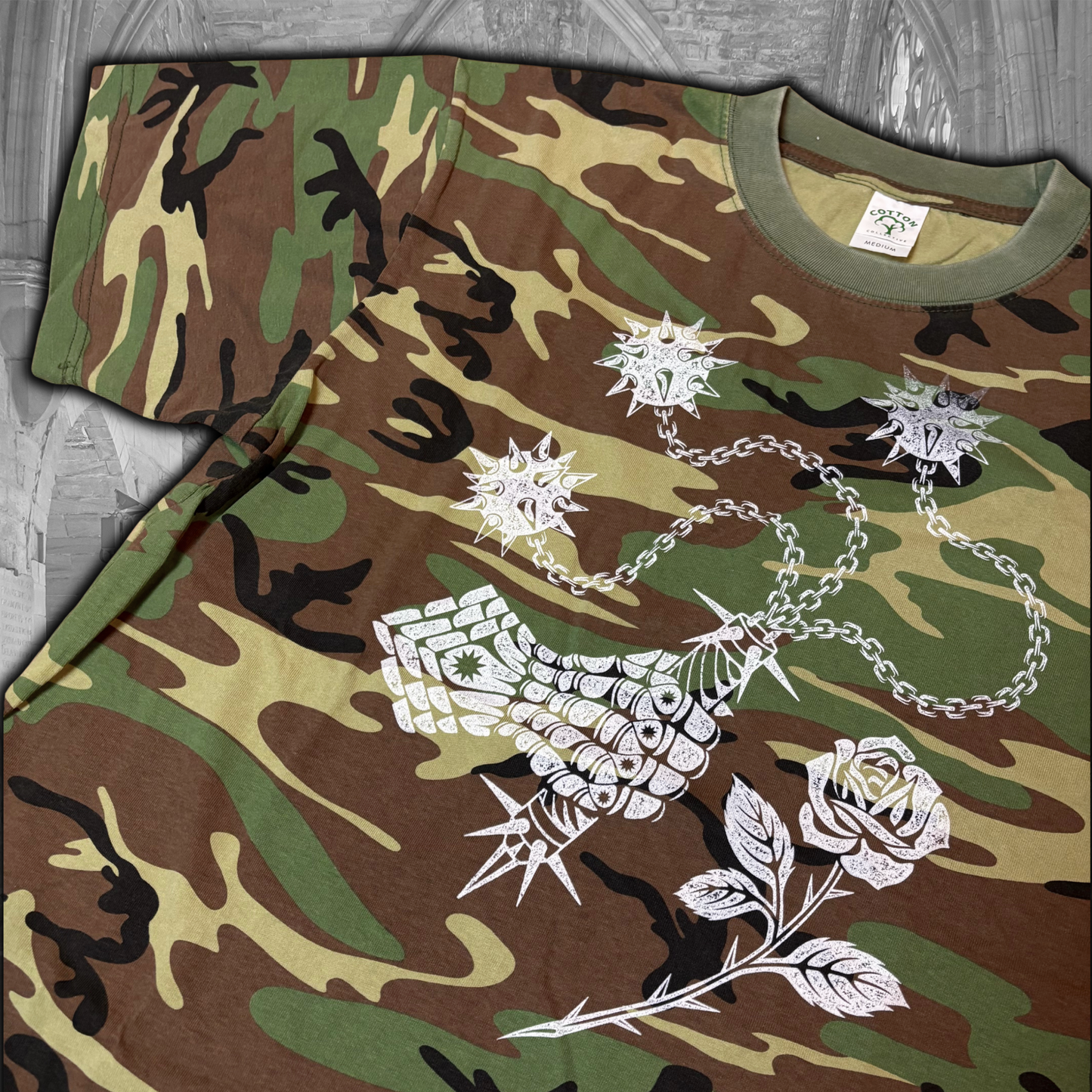 Oopsie Gauntlet Rose Camo Oversized Tee