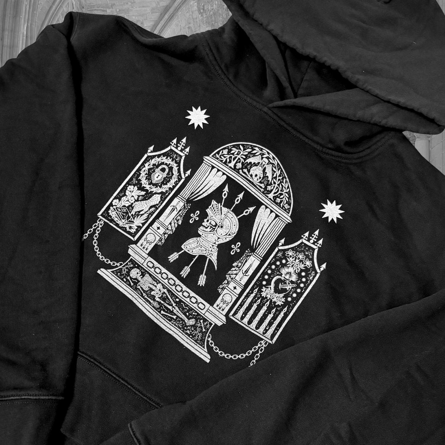 Oopsie Mausoleum Crop Hoodie