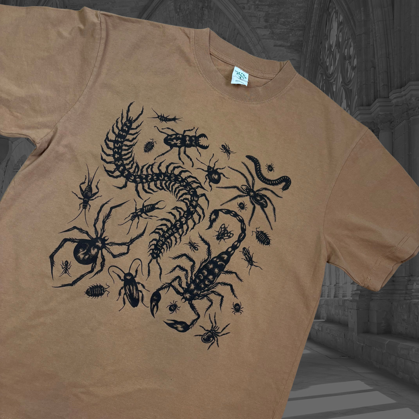 Oopsie Bugs Brown Oversized Tee