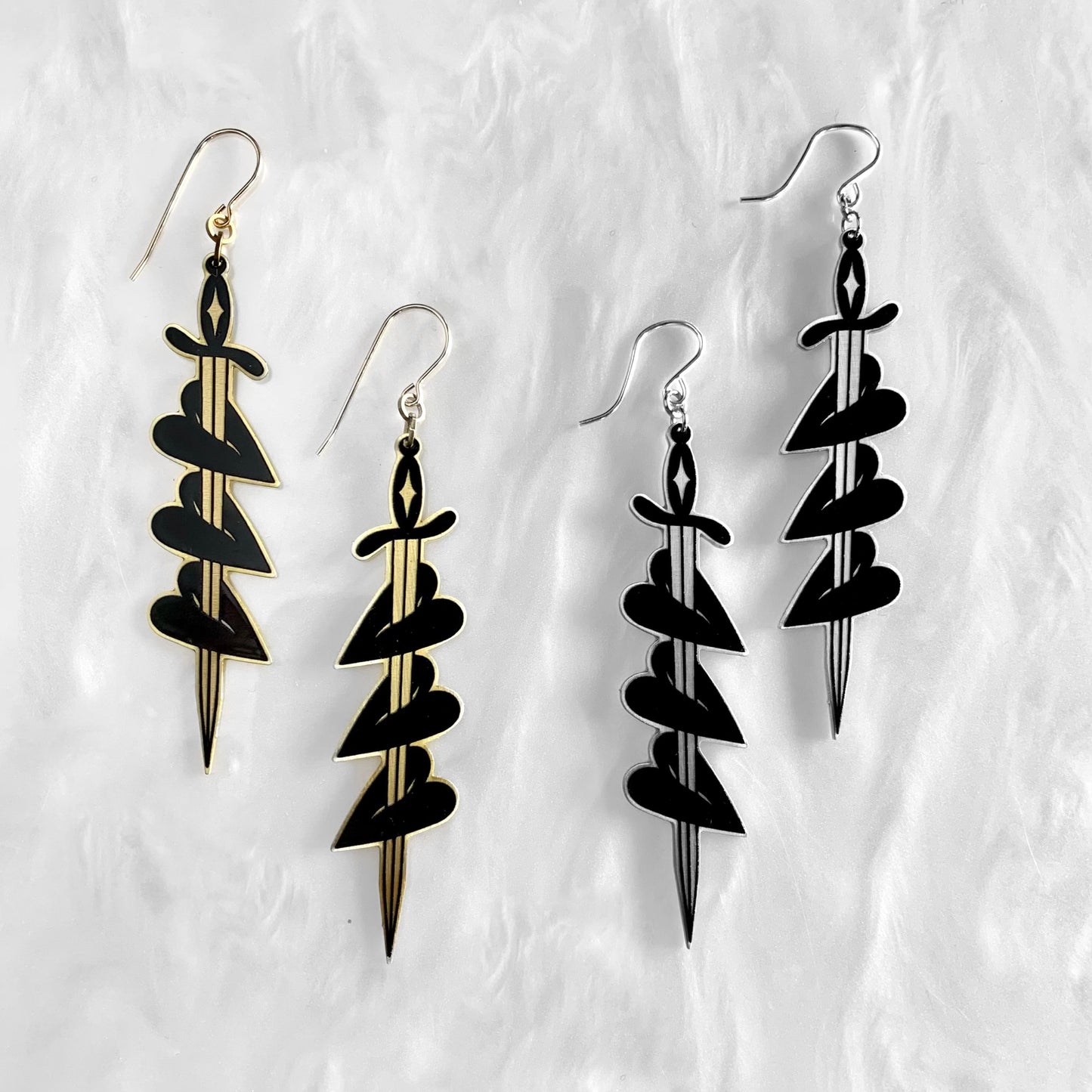 Tria Corda - Earrings (2D) - While Odin Sleeps