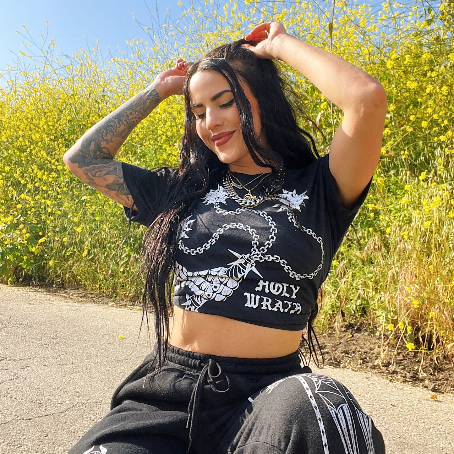 Holy Wrath Crop Top - While Odin Sleeps