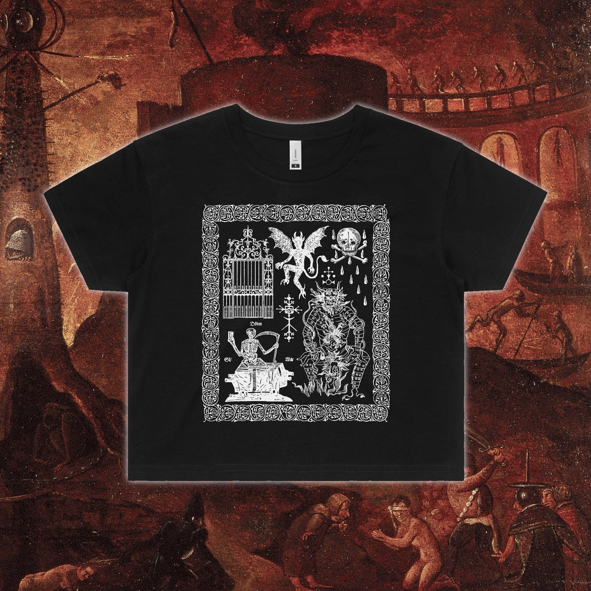 Infernal Gates Crop Tee