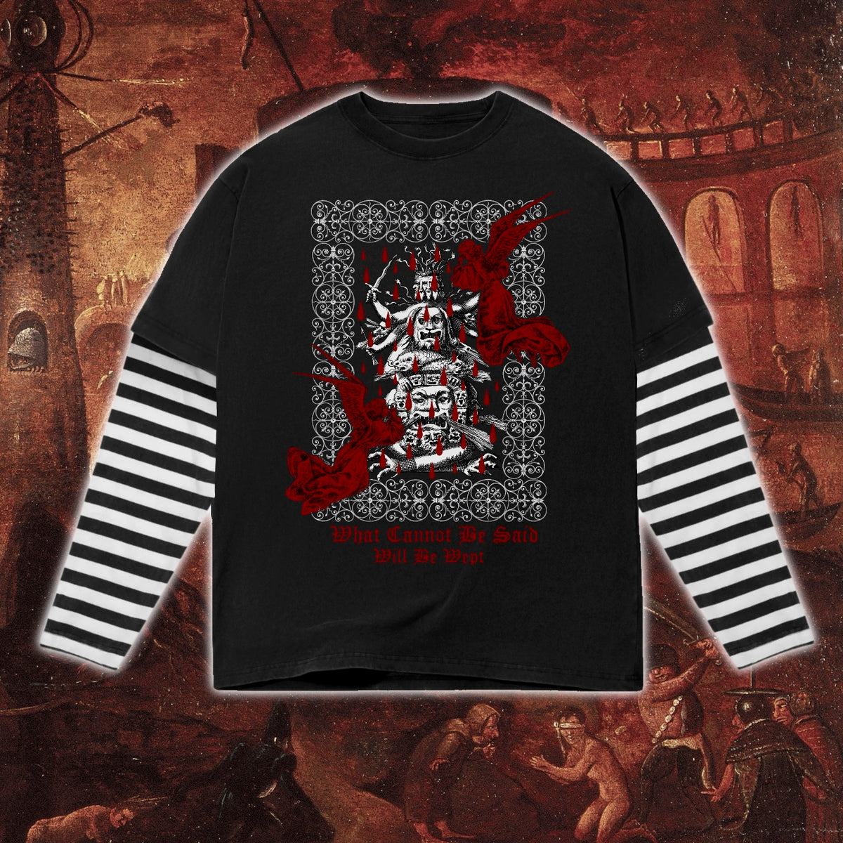 Angels Will Weep Striped Long Sleeve