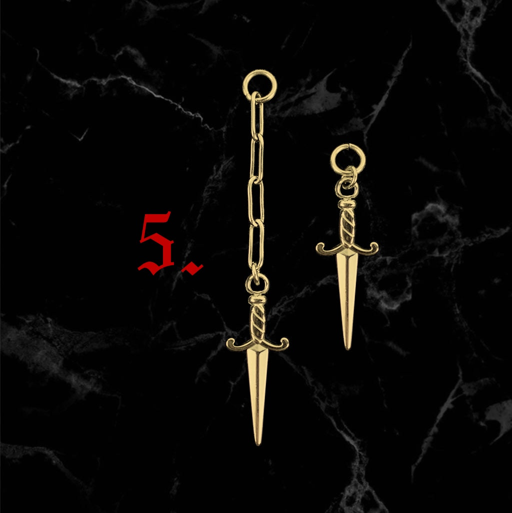 Build-Your-Own Hoops (Gold Plated) - Misc Earrings - While Odin Sleeps