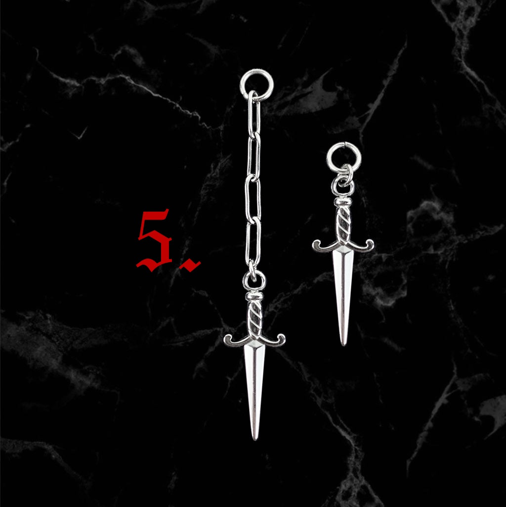 Build-Your-Own Hoops (Steel) - Misc Earrings - While Odin Sleeps