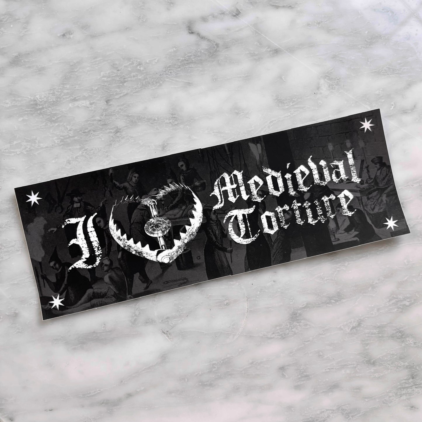 I 🖤 Medieval Torture Bumper Sticker