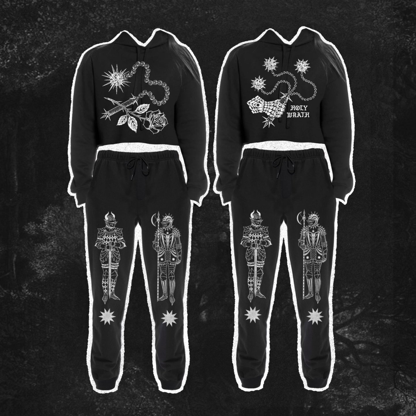 Doom&Swoon Cropped Hoodie - While Odin Sleeps