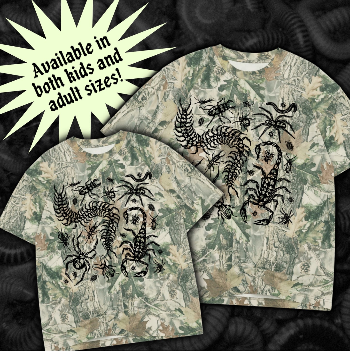 Camo Bug Oversized Tee
