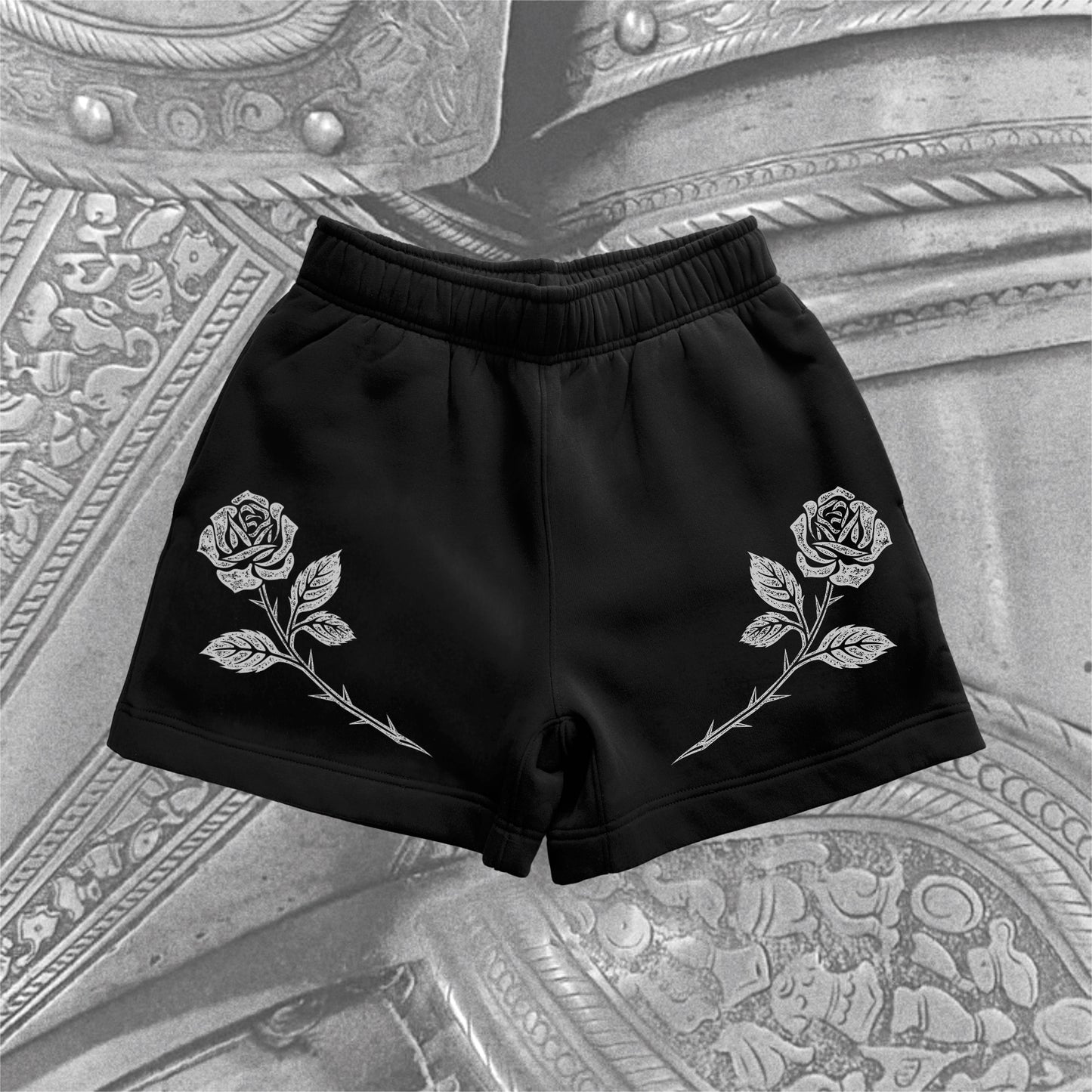 Rose Relaxed Faded Track Shorts
