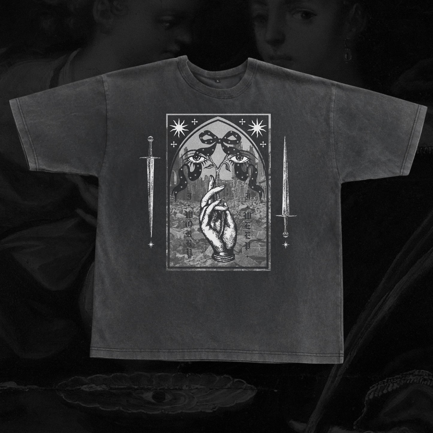 I Worry, I Weep Oversized Tee