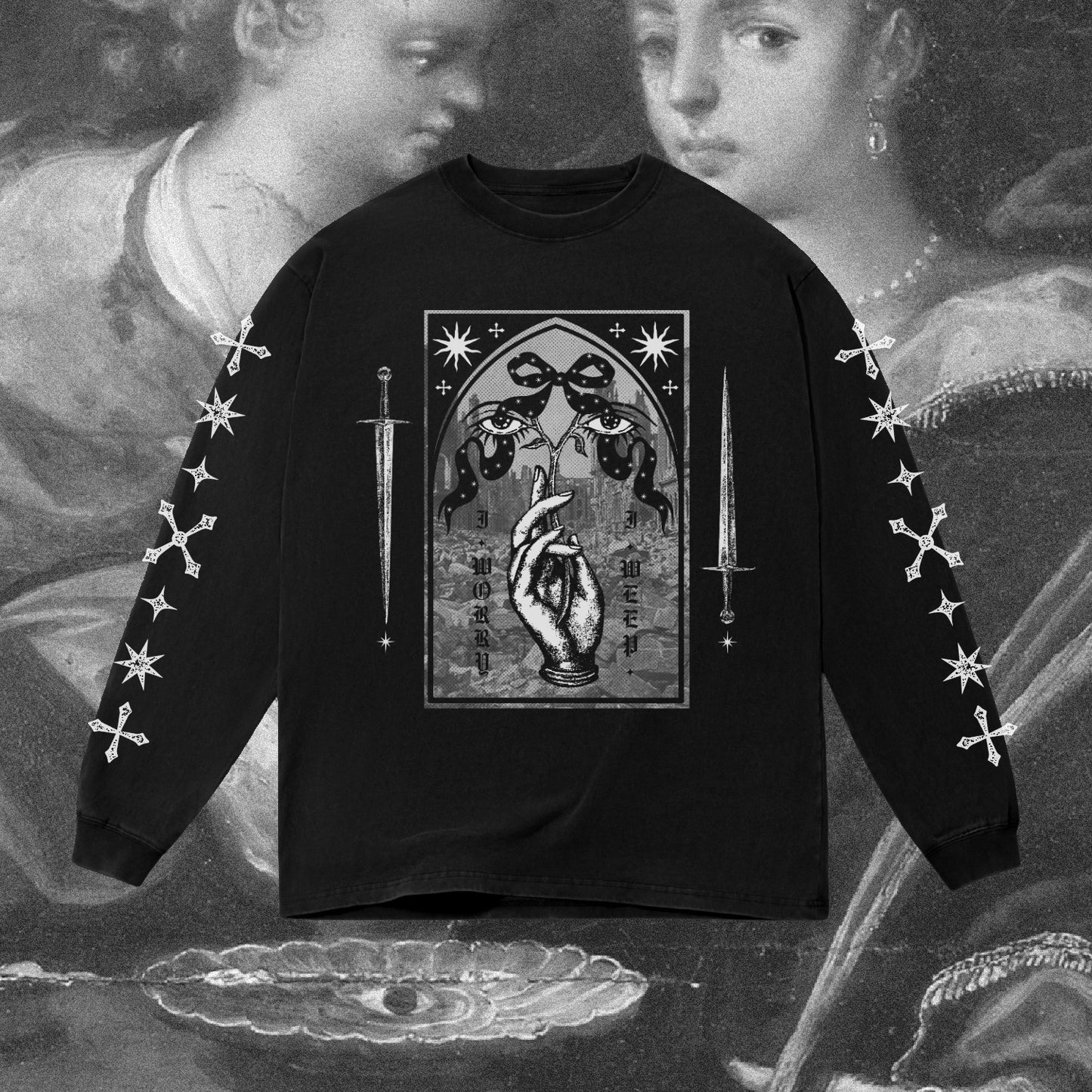I Worry, I Weep Oversized Long Sleeve