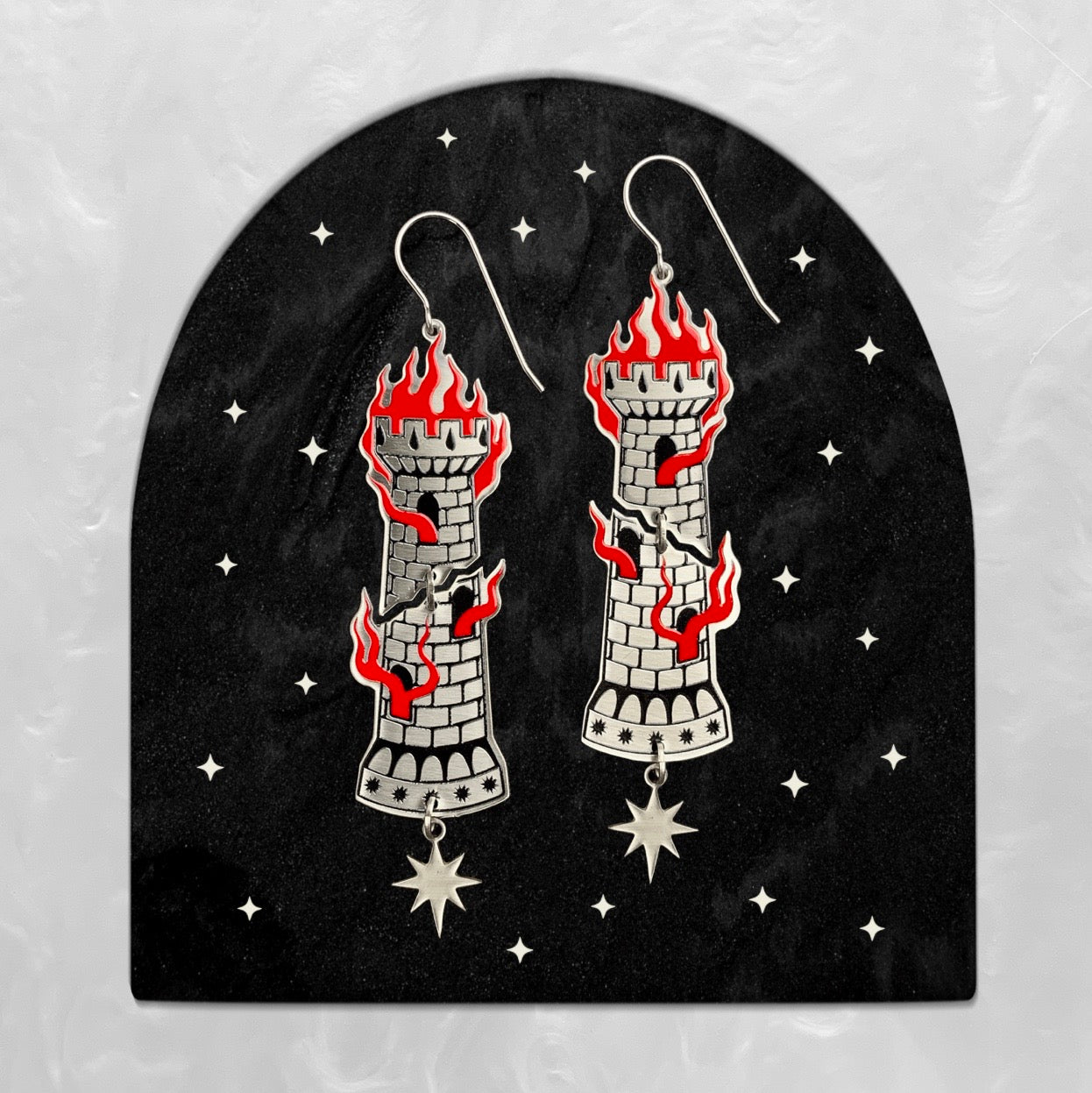 Castellum - Earrings (2D) - While Odin Sleeps