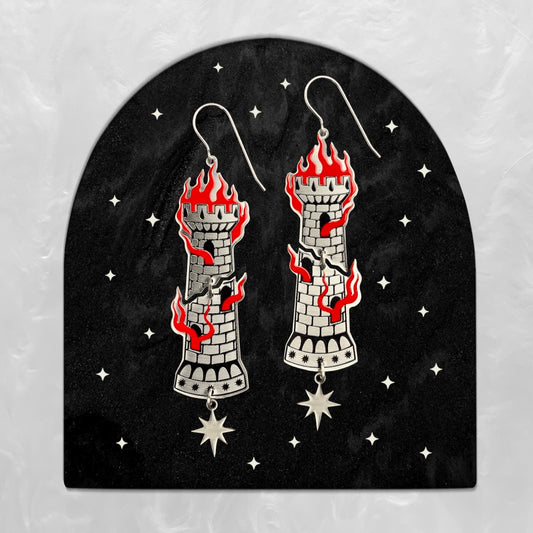 Castellum - Earrings (2D) - While Odin Sleeps