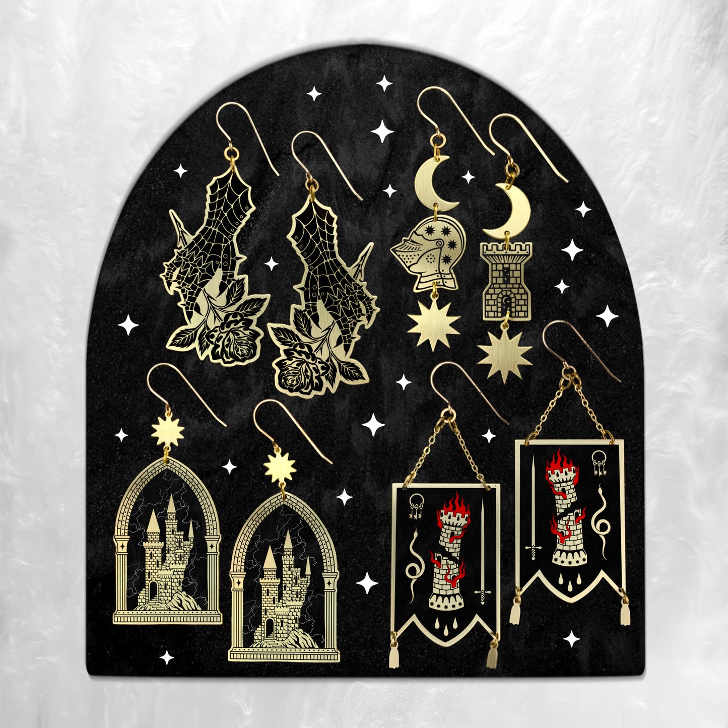 Hiraeth - Earrings (2D) - While Odin Sleeps