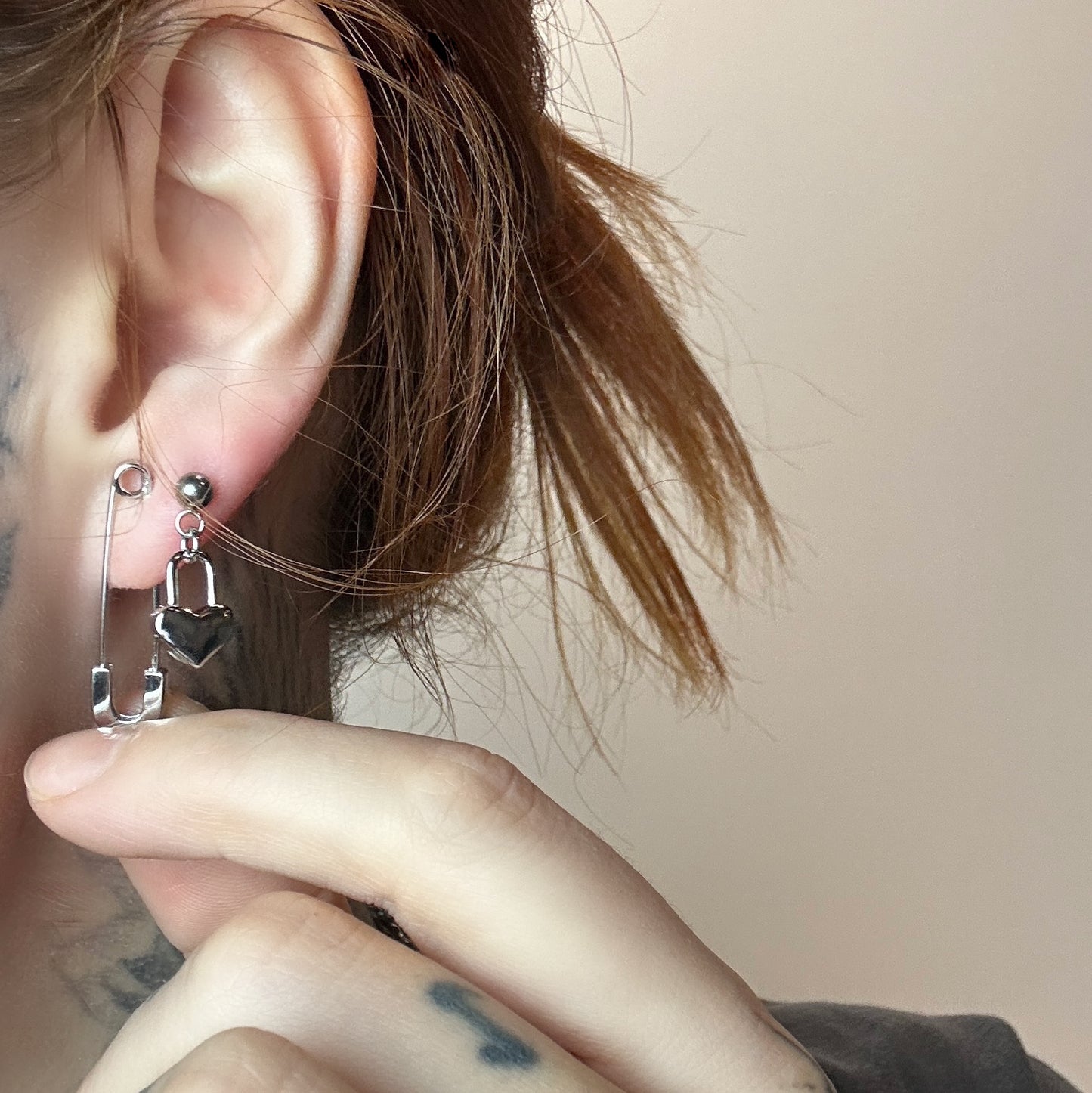 Sterling Silver Safety Pin Earrings - Flawed Sale - While Odin Sleeps