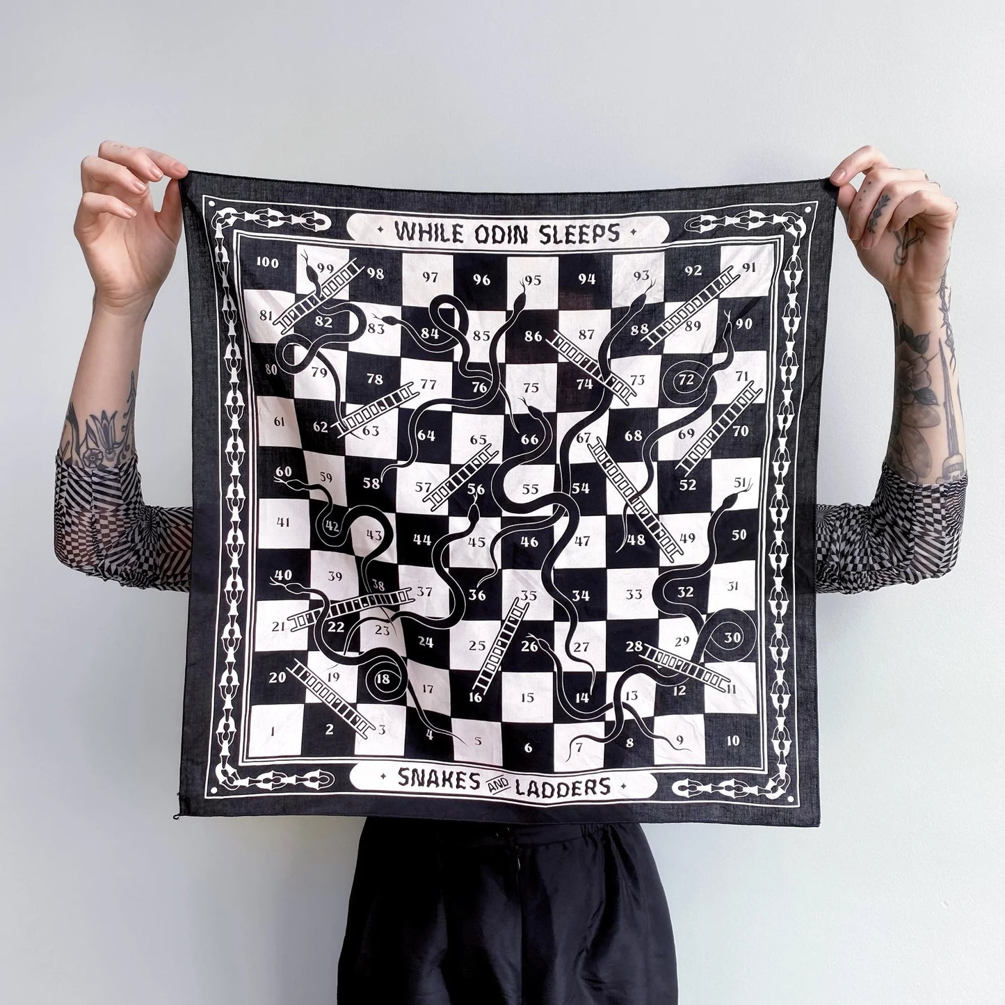 Snakes & Ladders Bandana - While Odin Sleeps