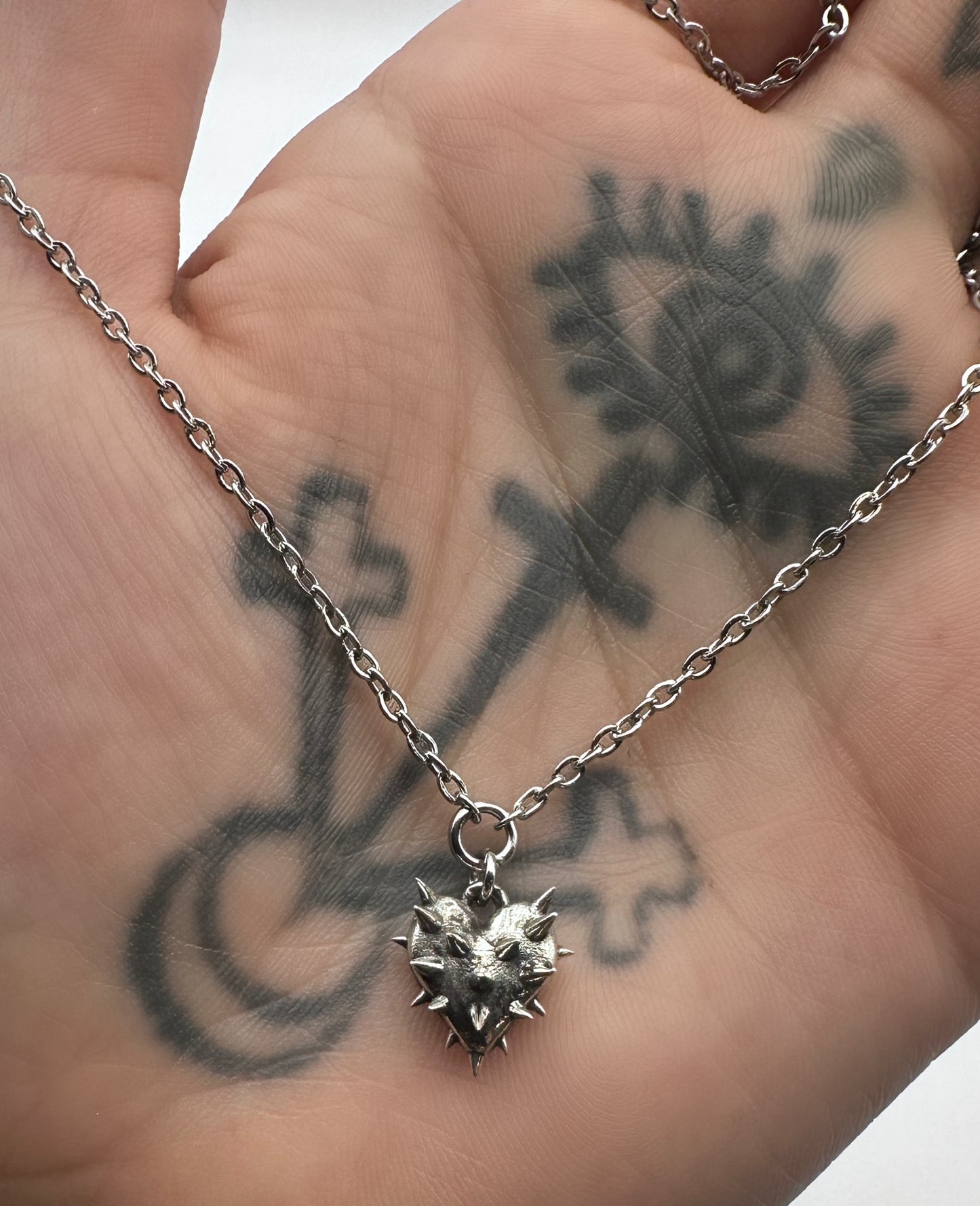 Spikey Heart Necklace