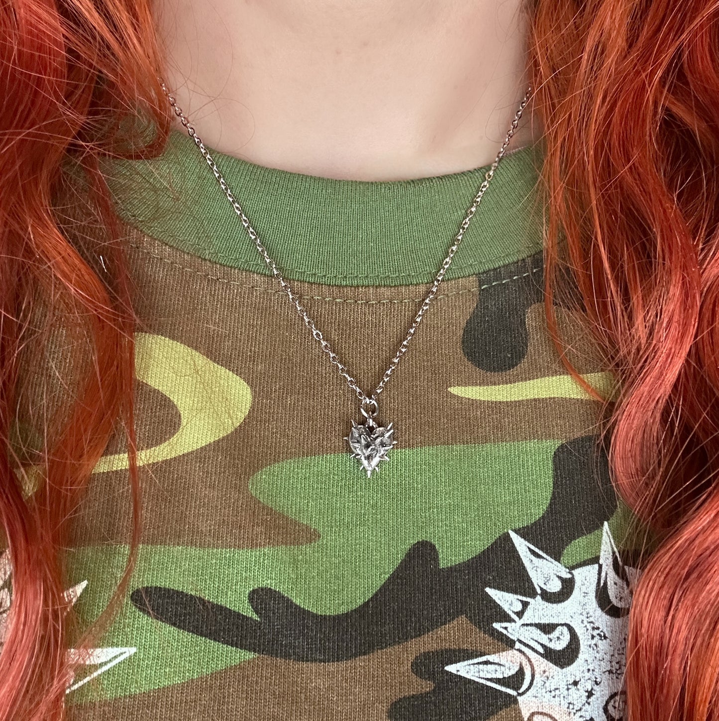 Spikey Heart Necklace