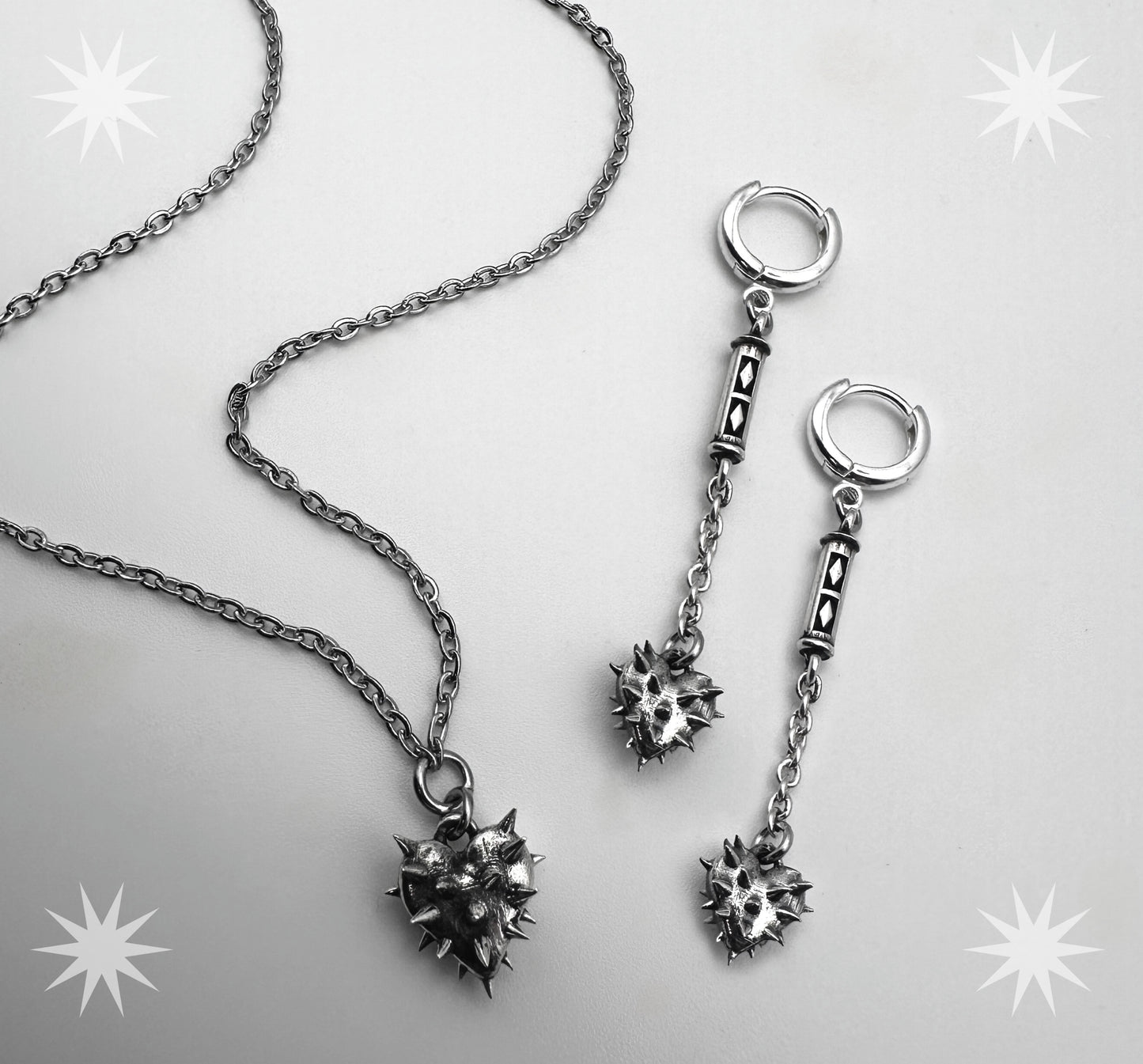 Spikey Heart Necklace