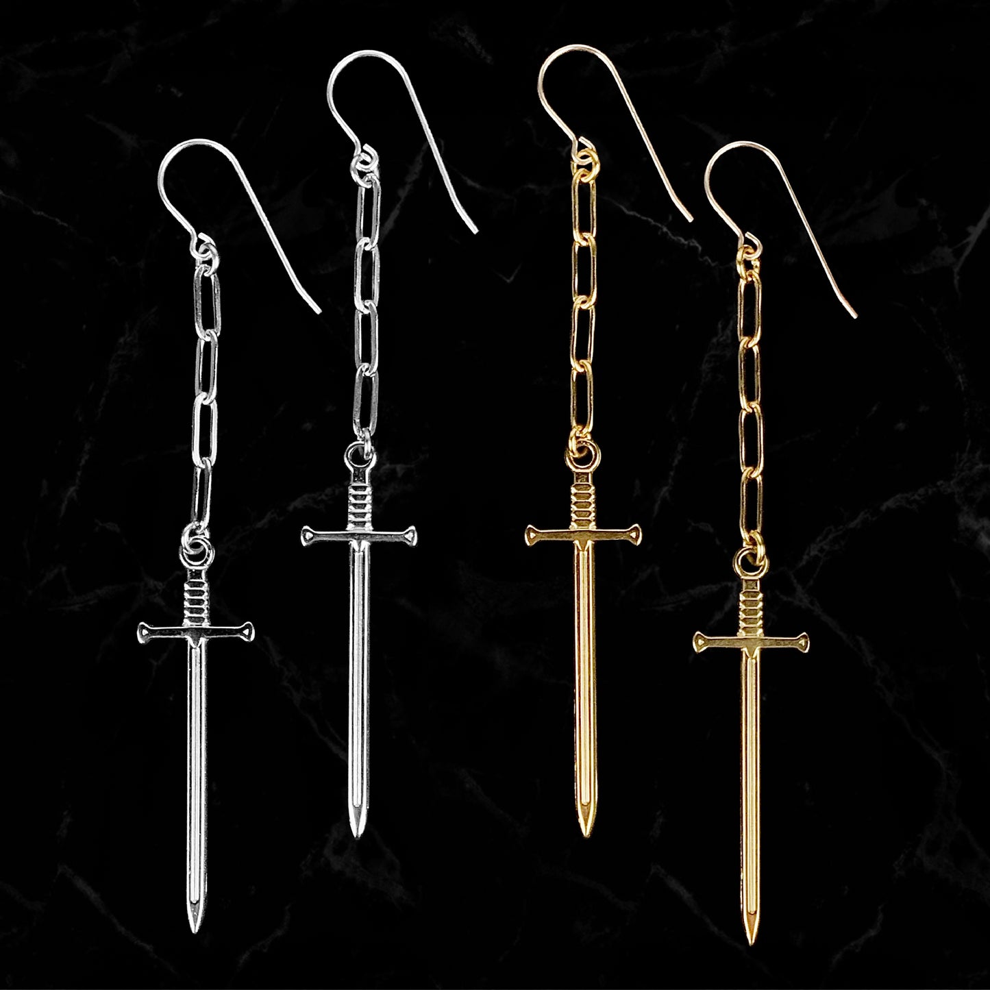 Sword Earrings - While Odin Sleeps