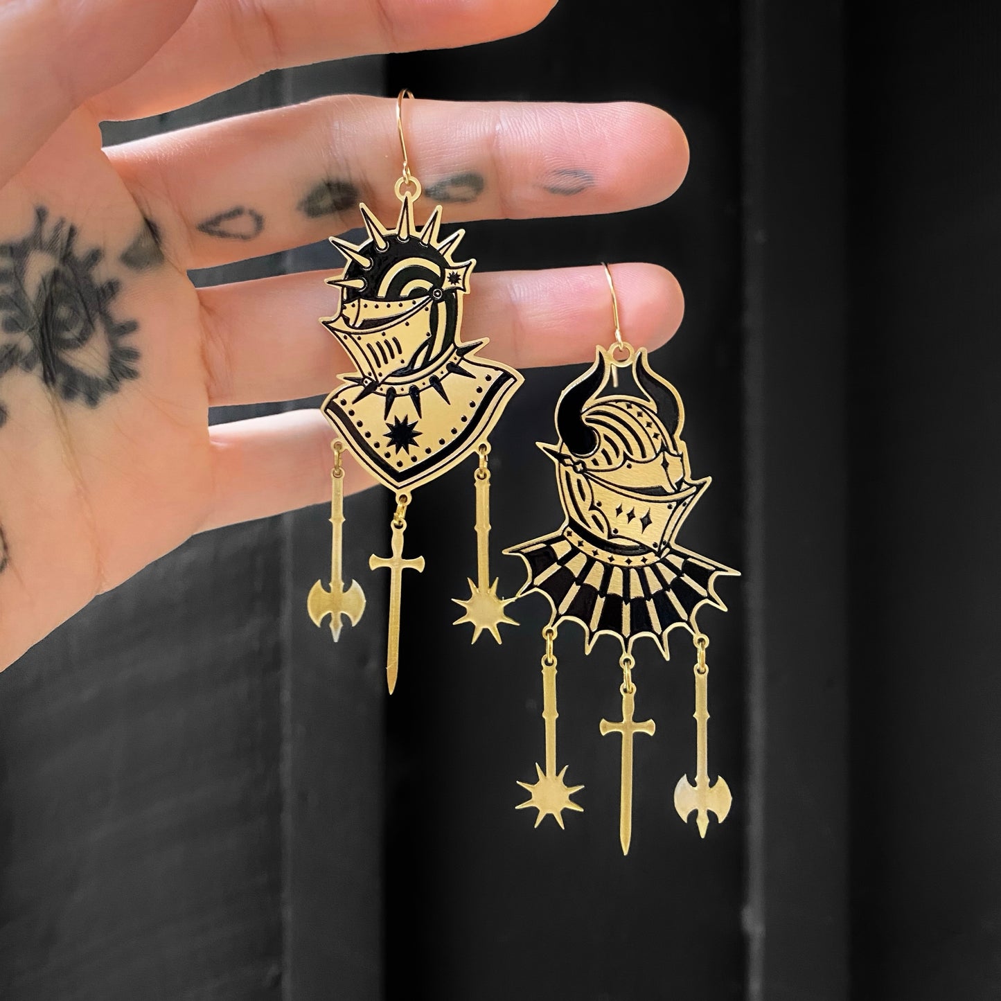To The Death - Earrings (2D) - While Odin Sleeps