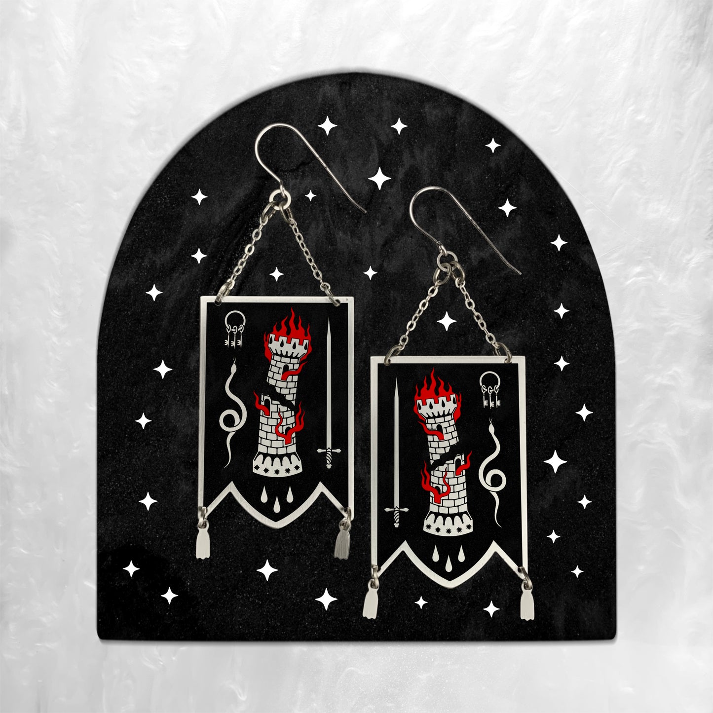 Vexillum - Earrings (2D) - While Odin Sleeps