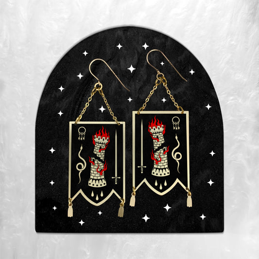 Vexillum - Earrings (2D) - While Odin Sleeps