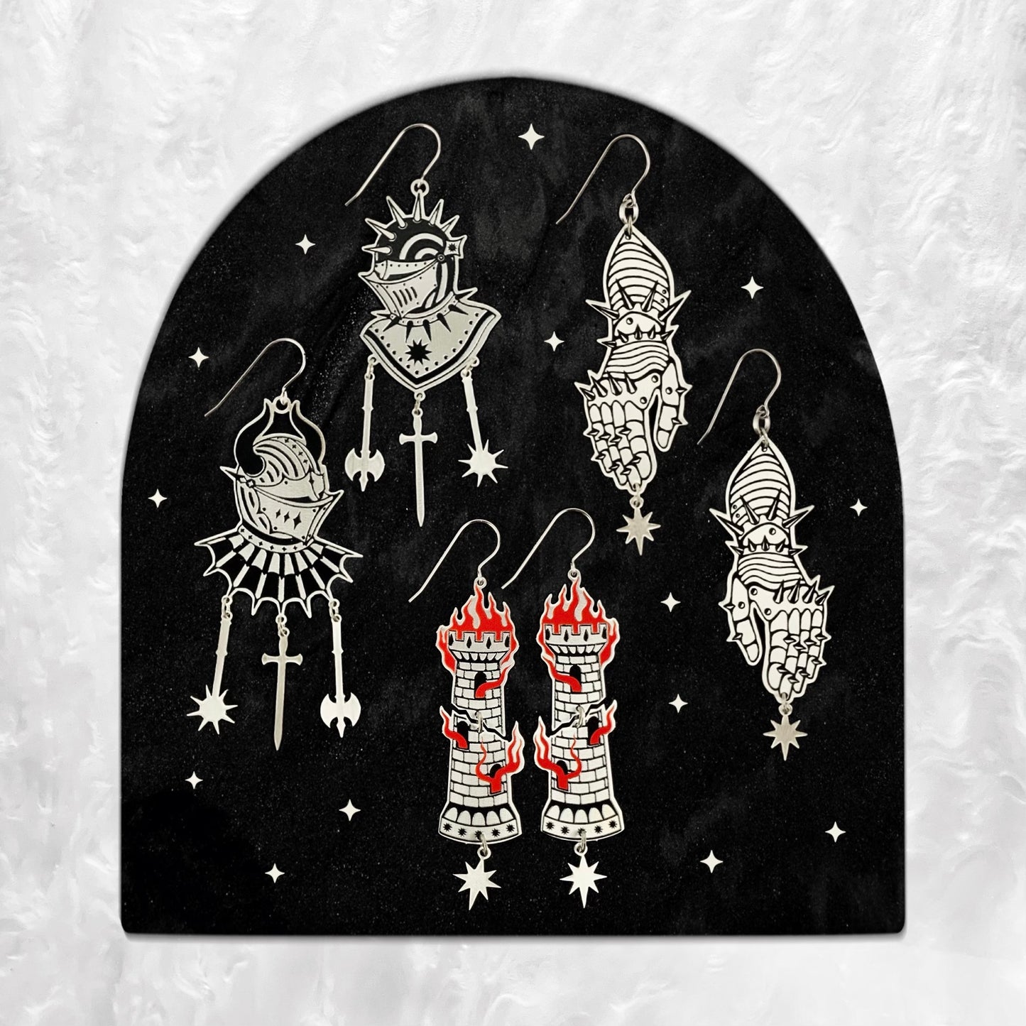 To The Death - Earrings (2D) - While Odin Sleeps