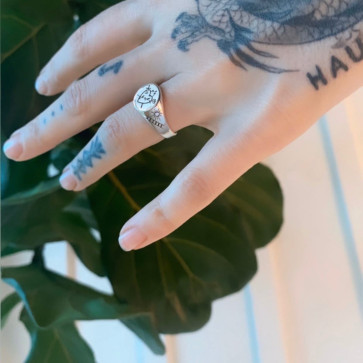 Sacred Heart Ring - Rings - While Odin Sleeps