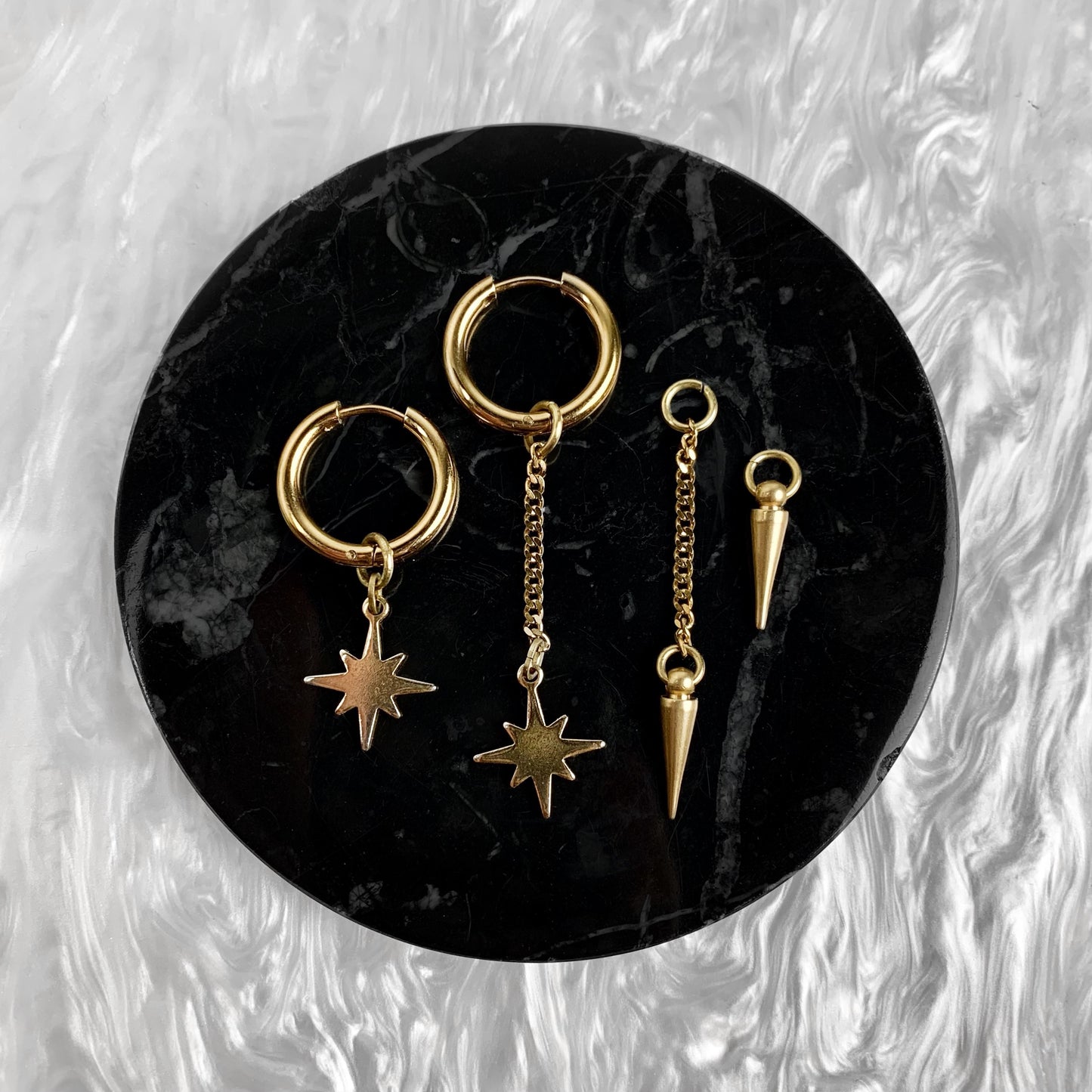 Build-Your-Own Hoops (Gold Plated) - Misc Earrings - While Odin Sleeps