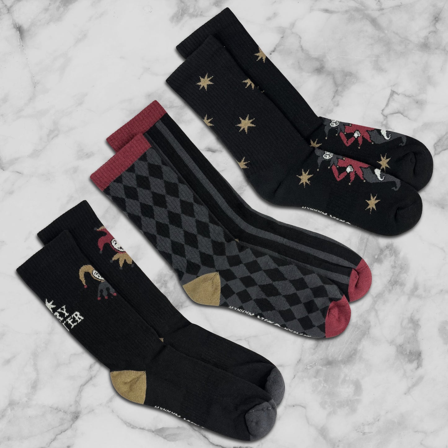 Jester Socks 3-Pack