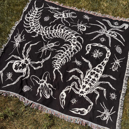 Creepy Crawlies Woven Blanket *Preorder