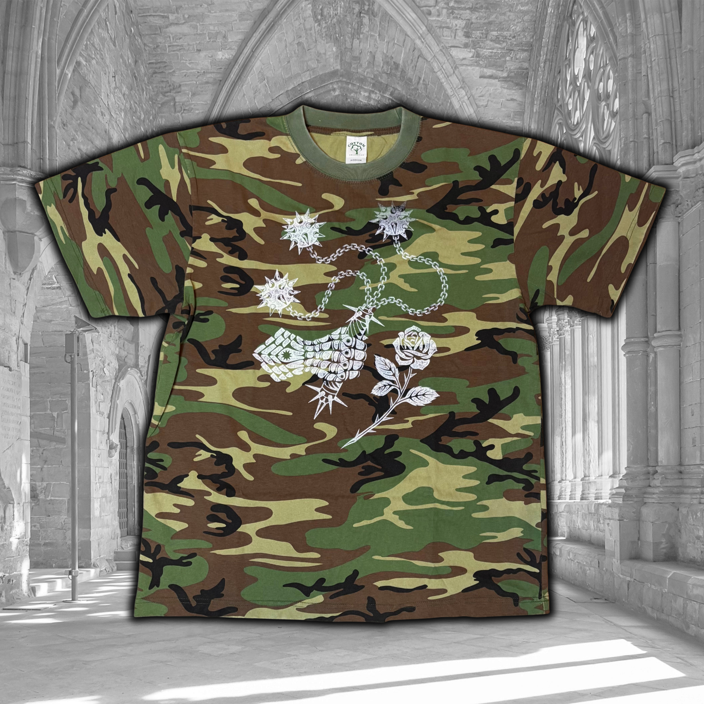 Oopsie Gauntlet Rose Camo Oversized Tee