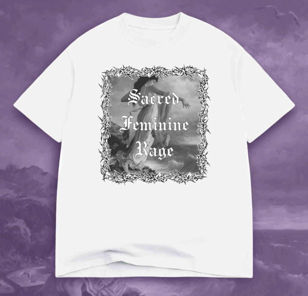 Sacred Feminine Rage Oversized Tee
