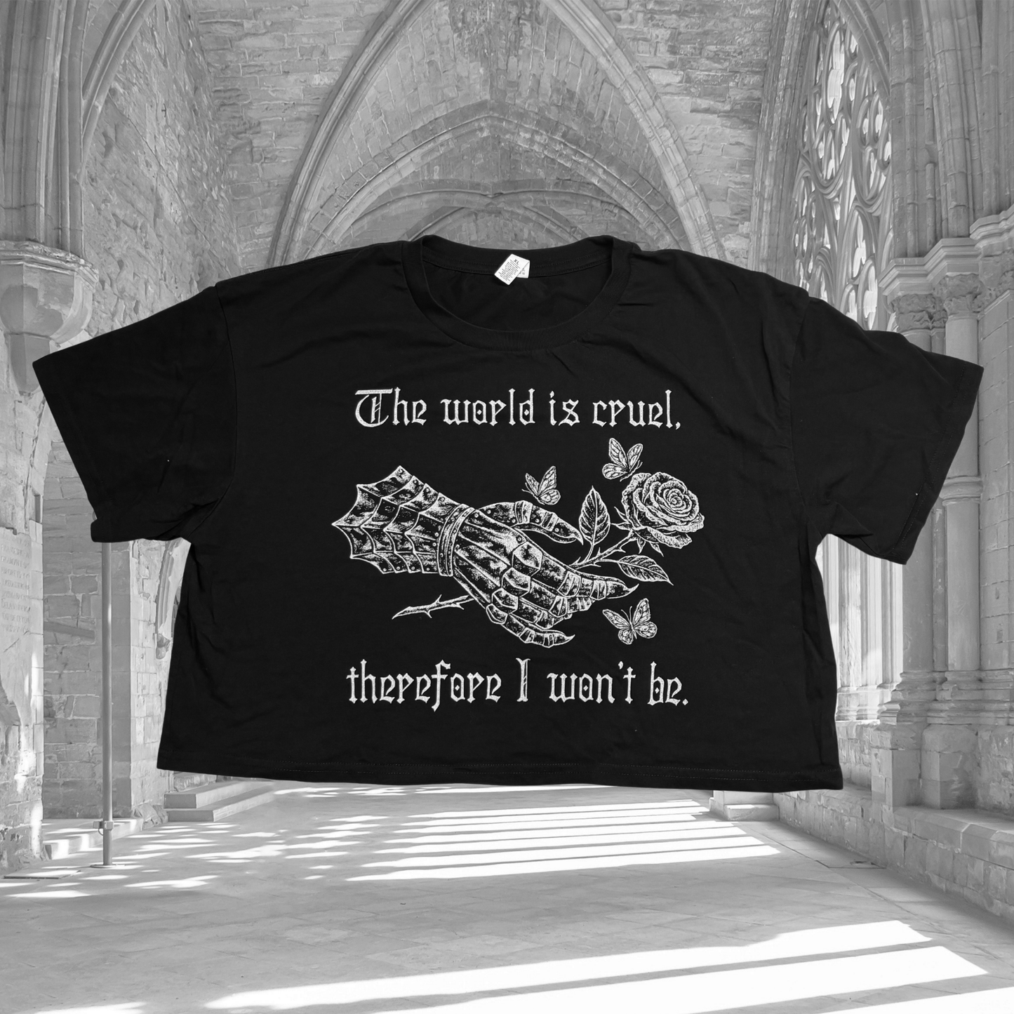 Oopsie Cruel World Crop Tee