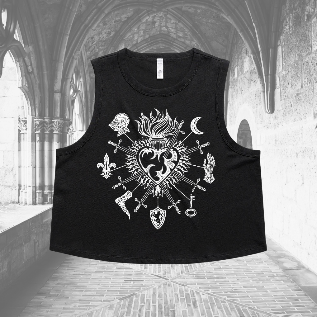 Knight's Sacred Heart Crop Tank