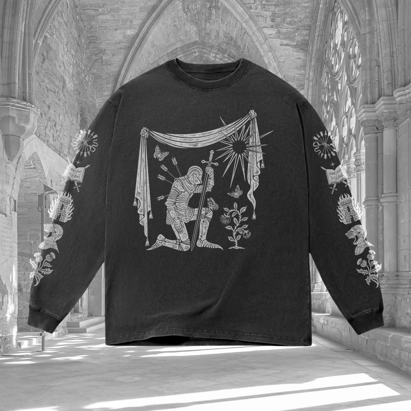 Oopsie Kneeling Knight Oversized Long Sleeve