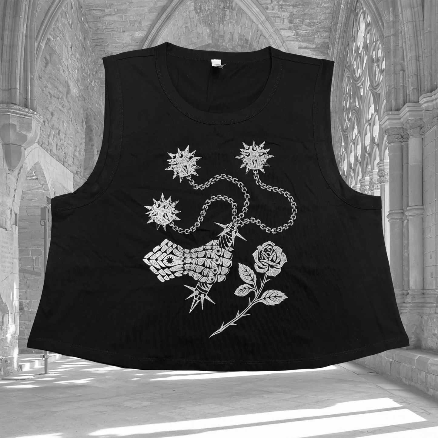 Oopsie Gauntlet Rose - Martina Crop Tank