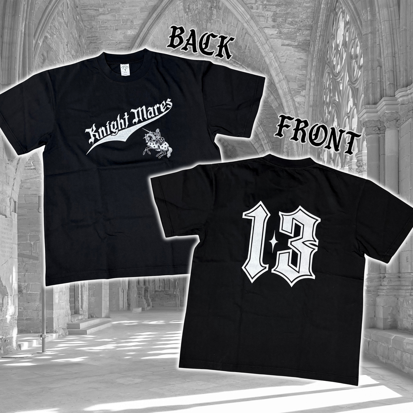 Oopsie Knightmares Numbered Oversized Tee