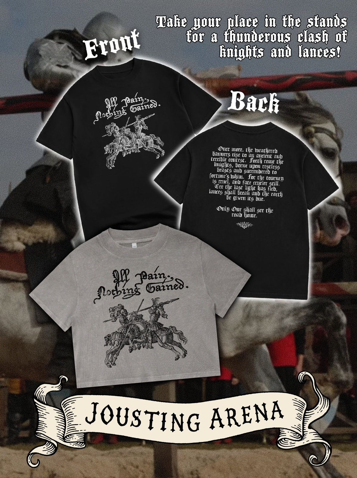 Jousting Oversized Tee