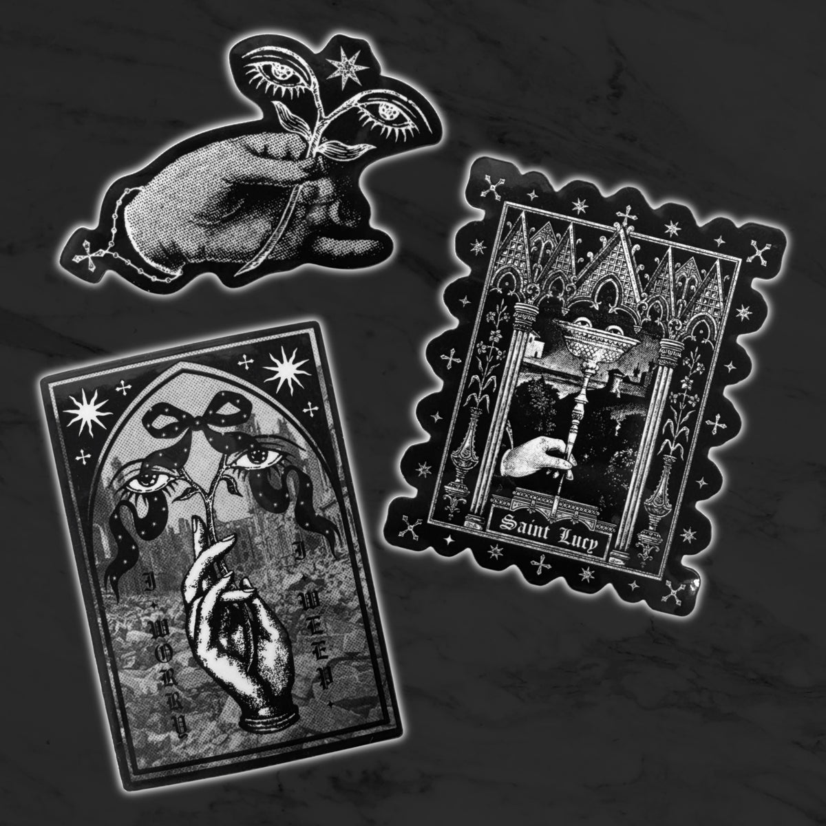 Al conjunto de pegatinas de la muerte