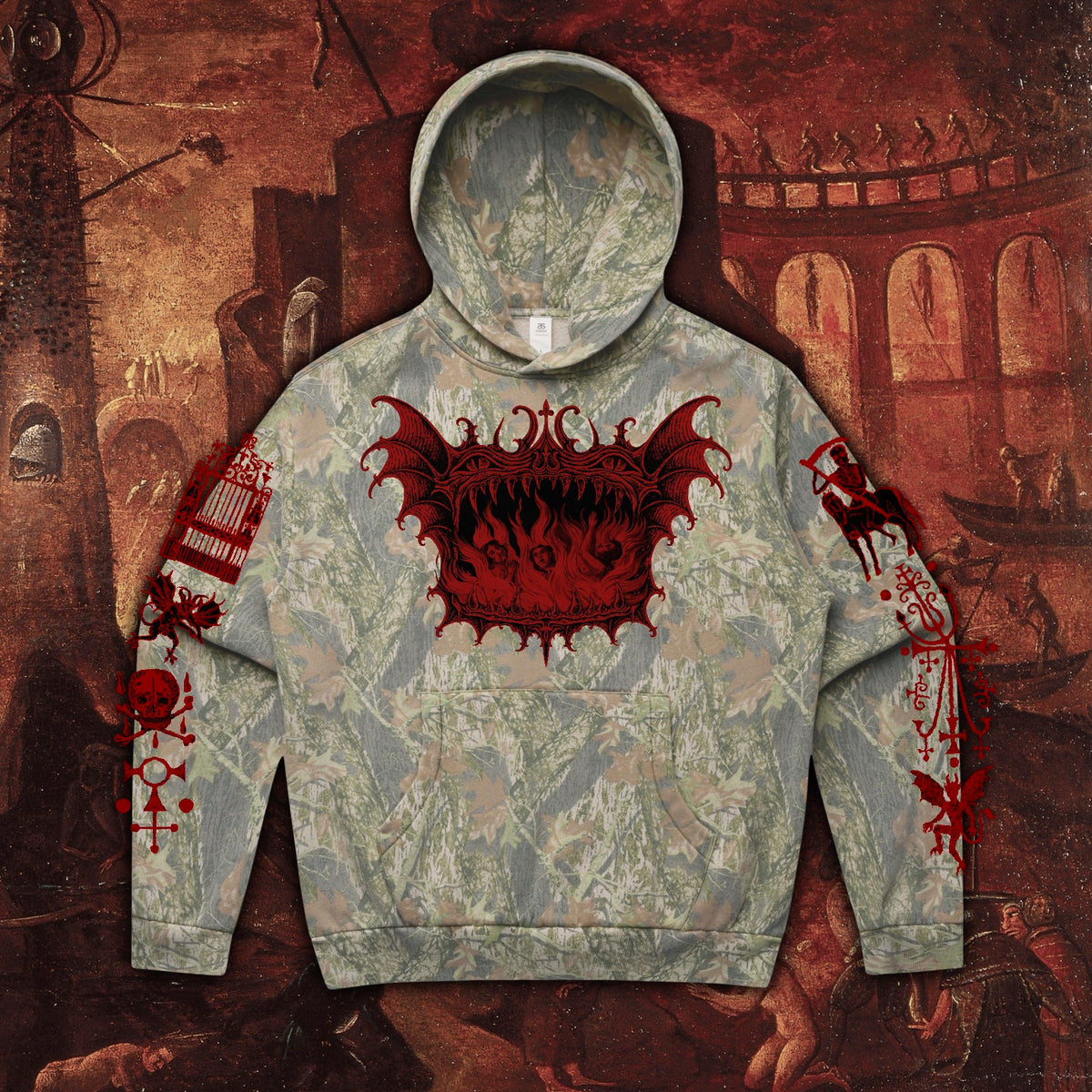 Hellmouth Camo Hoodie