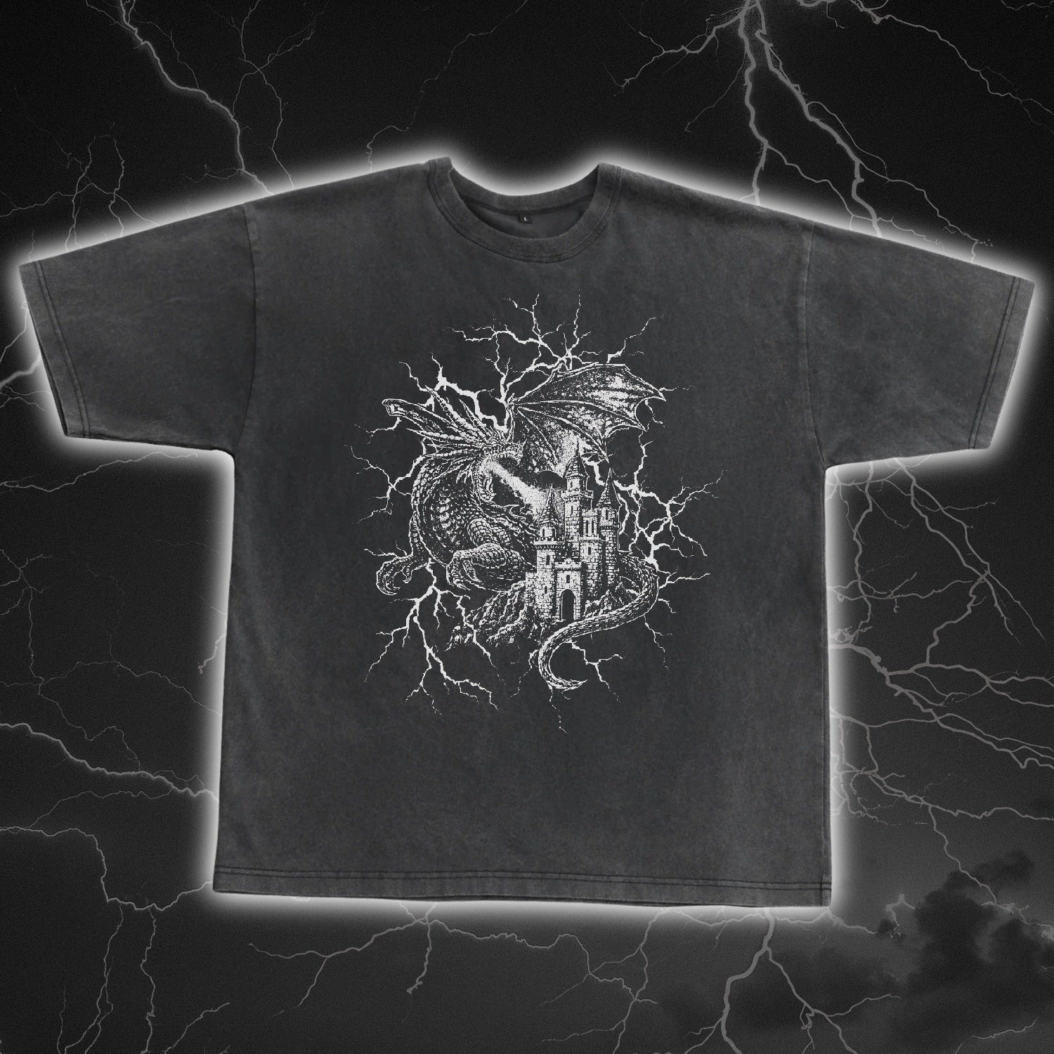 Dragon Oversized Tee – While Odin Sleeps