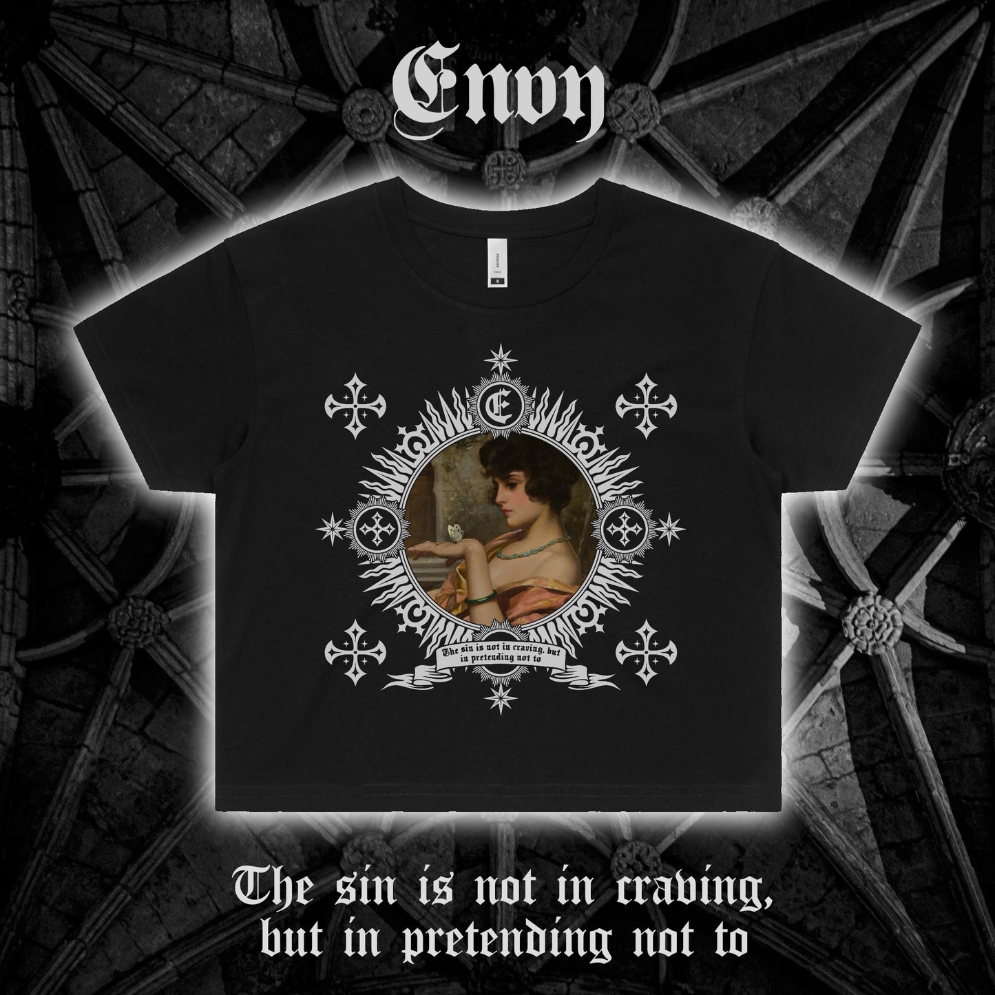 Seven Sins Crop Tees