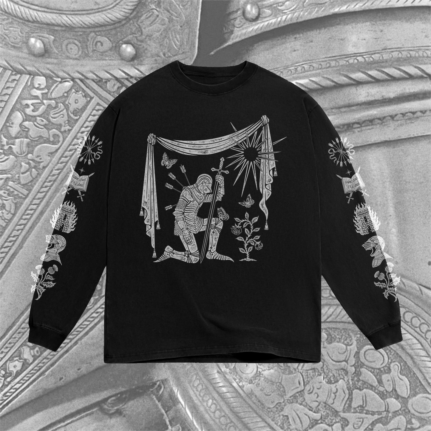 Kneeling Knight Oversized Long Sleeve