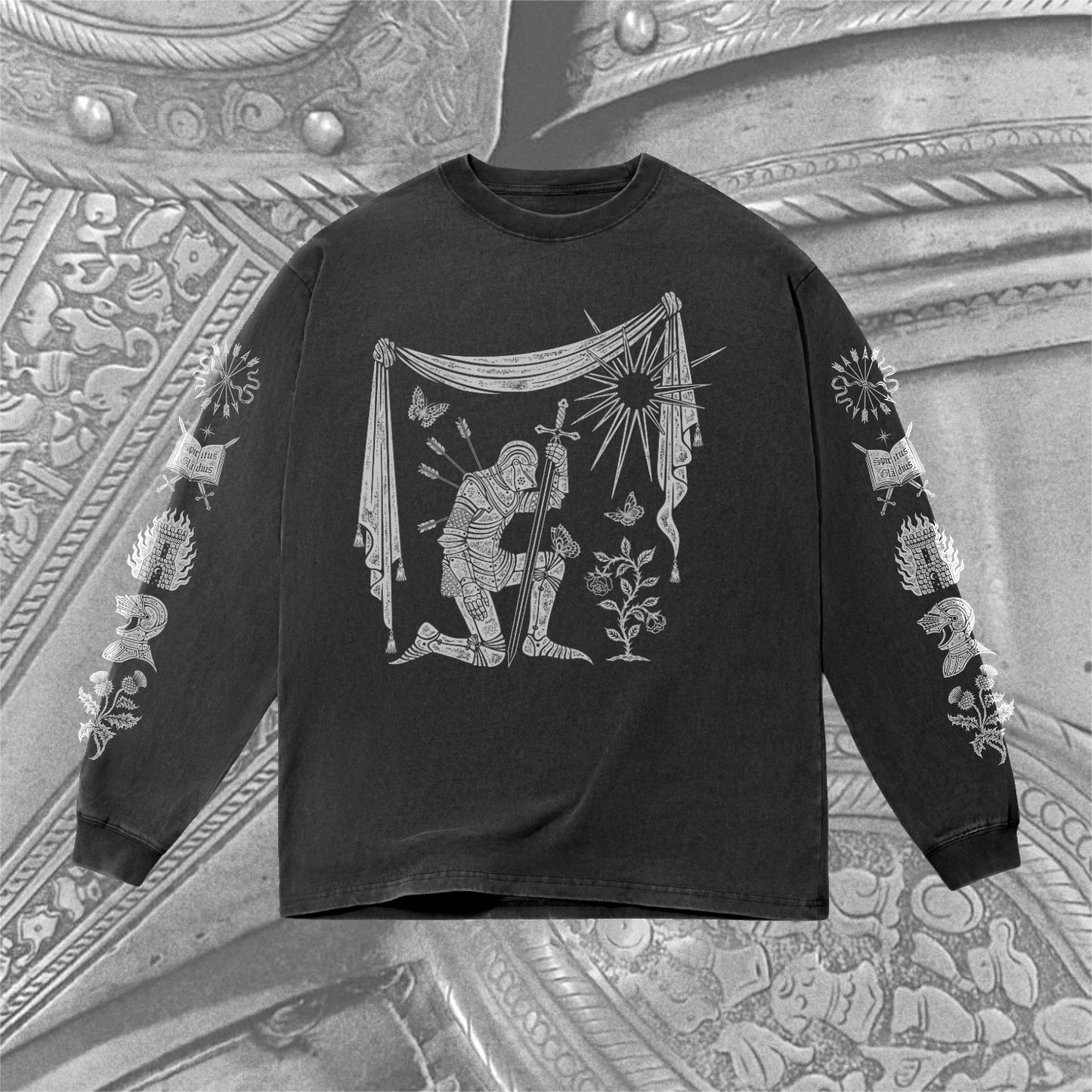 Kneeling Knight Oversized Long Sleeve