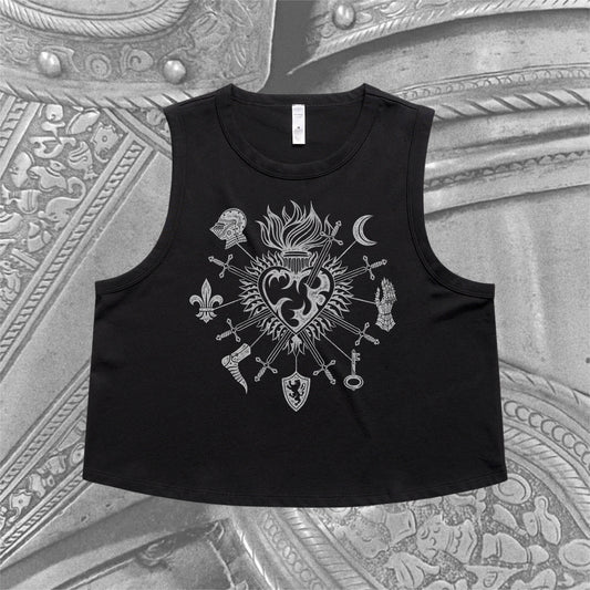Knight's Sacred Heart Crop Tank