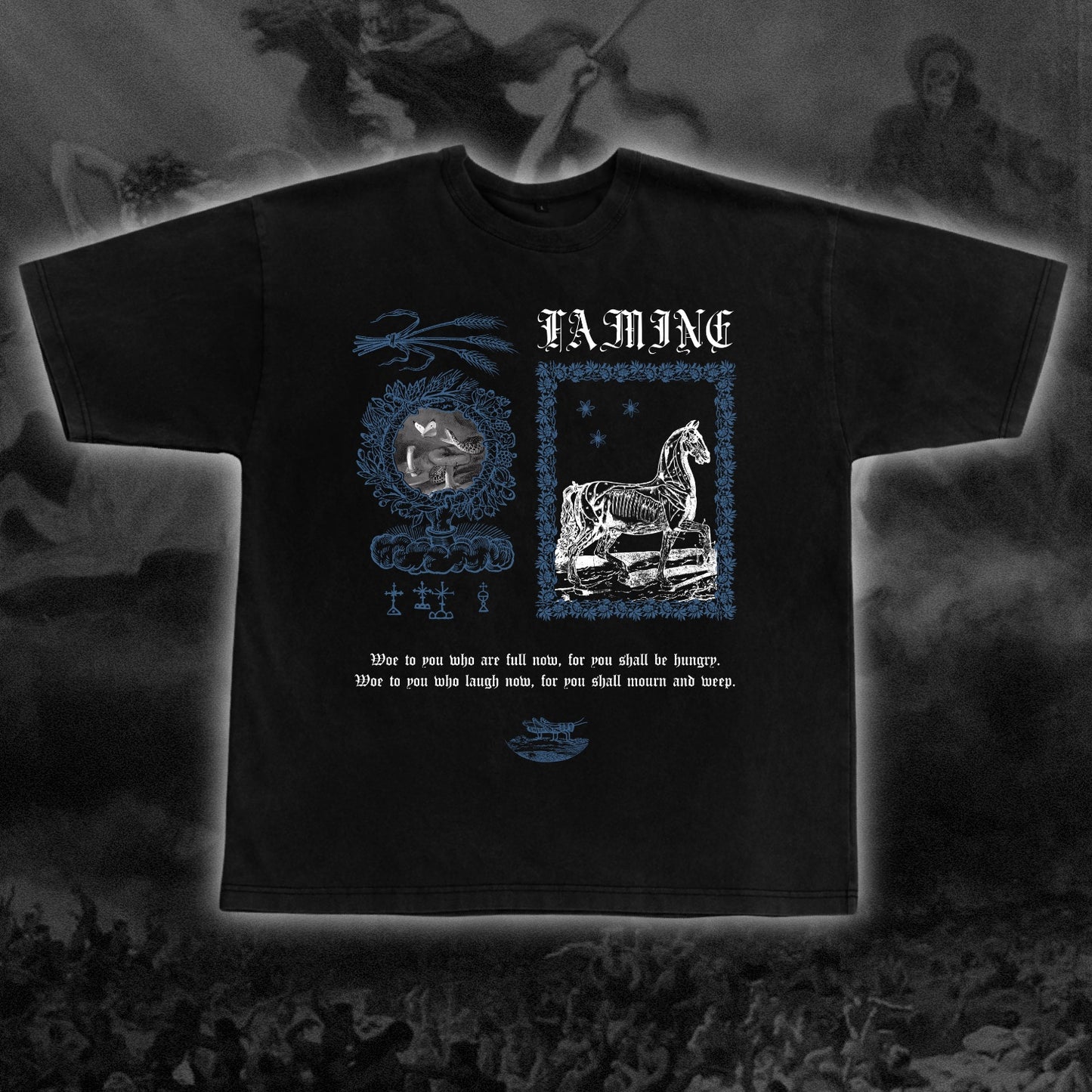 Famine Oversized Tee - The Four Horsemen